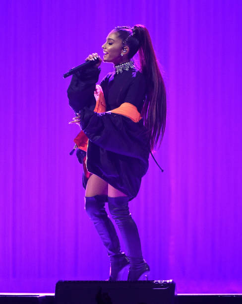 Ariana Grande performs onstage during her "Dangerous Woman" tour at Madison Square Garden on February 23, 2017 in New Yo