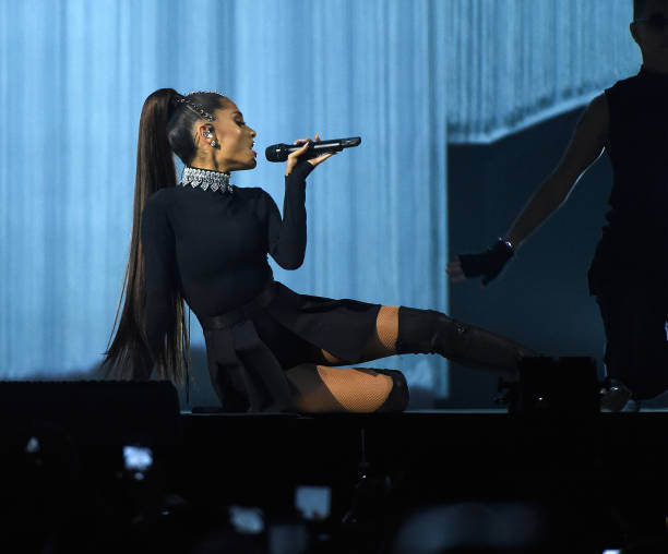 Ariana Grande performs onstage during her "Dangerous Woman" tour at Madison Square Garden on February 23, 2017 in New Yo