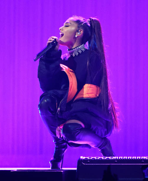 Ariana Grande performs onstage during her "Dangerous Woman" tour at Madison Square Garden on February 23, 2017 in New Yo