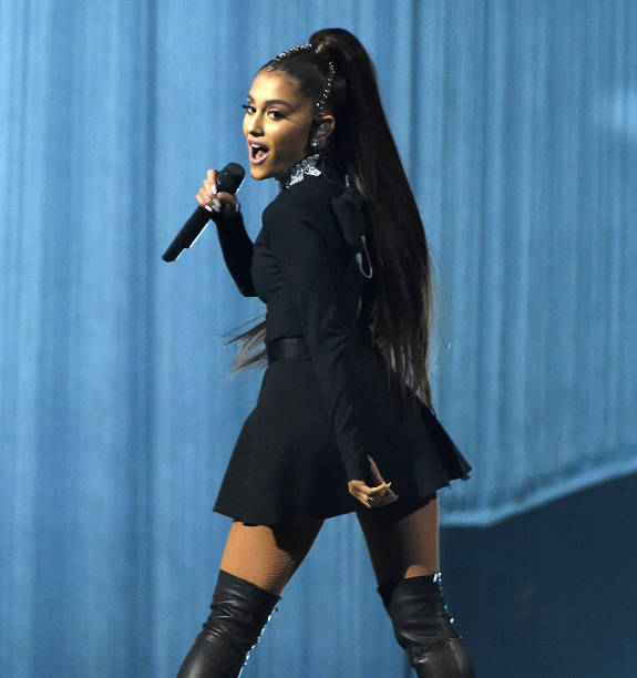 Ariana Grande performs onstage during her "Dangerous Woman" tour at Madison Square Garden on February 23, 2017 in New Yo