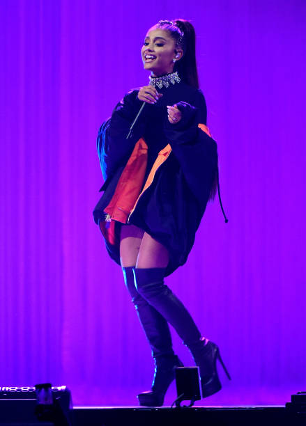 Ariana Grande performs onstage during her "Dangerous Woman" tour at Madison Square Garden on February 23, 2017 in New Yo