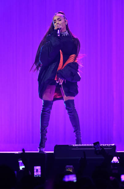 Ariana Grande performs onstage during her "Dangerous Woman" tour at Madison Square Garden on February 23, 2017 in New Yo