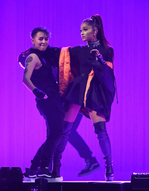 Ariana Grande performs onstage during her "Dangerous Woman" tour at Madison Square Garden on February 23, 2017 in New Yo