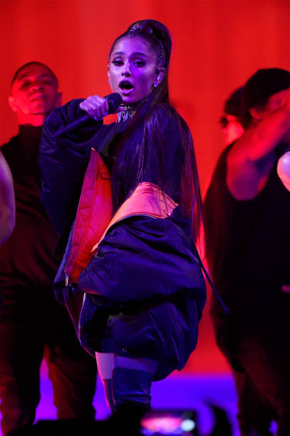Ariana Grande performs onstage during her "Dangerous Woman" tour at Madison Square Garden on February 23, 2017 in New Yo