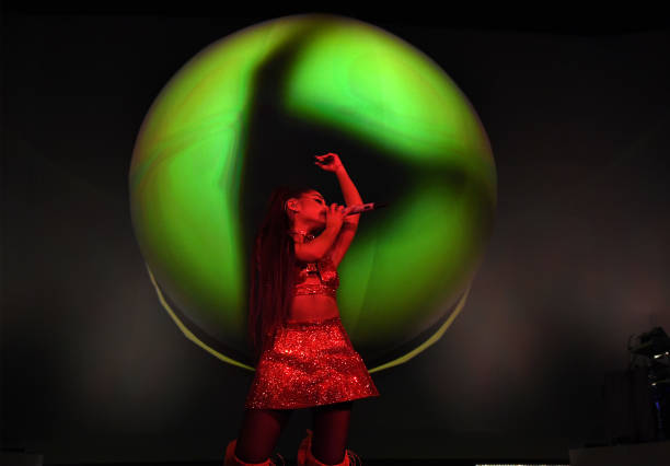 Ariana Grande performs onstage during her "Sweetener World Tour" at Madison Square Garden on June 18, 2019 in New York C