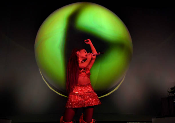 Ariana Grande performs onstage during her "Sweetener World Tour" at Madison Square Garden on June 18, 2019 in New York C
