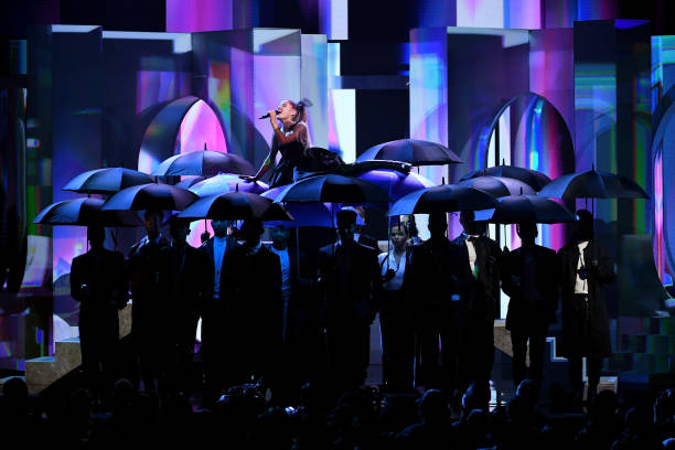 Ariana Grande performs onstage during the 2018 Billboard Music Awards at MGM Grand Garden Arena on May 20, 2018 in Las V
