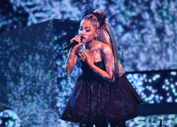 Ariana Grande performs onstage during the 2018 Billboard Music Awards at MGM Grand Garden Arena on May 20, 2018 in Las V