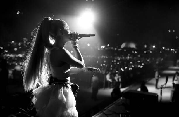 Ariana Grande performs onstage during the 2018 Coachella Valley Music And Arts Festival at the Empire Polo Field on April 20, 2018 in Indio, California. — frame 7/19 (612×401)