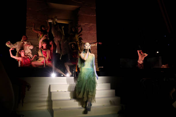 Ariana Grande performs onstage during The 2024 Met Gala Celebrating "Sleeping Beauties: Reawakening Fashion" at The Metr