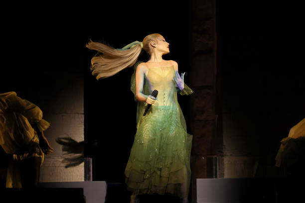Ariana Grande performs onstage during The 2024 Met Gala Celebrating "Sleeping Beauties: Reawakening Fashion" at The Metr