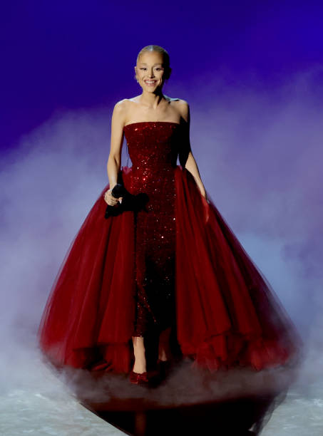Ariana Grande performs onstage during the 97th Annual Oscars at Dolby Theatre on March 02, 2025 in Hollywood, California
