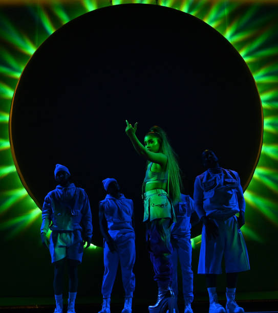 Ariana Grande performs onstage during the Sweetener World Tour - Opening Night at Times Union Center on March 18, 2019 i