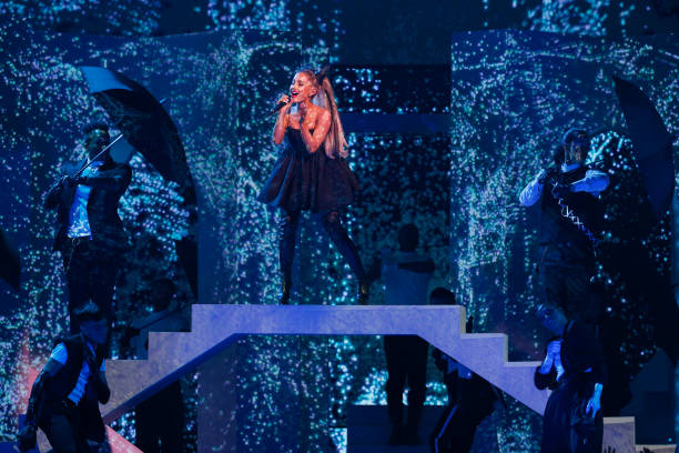 Presentation -- 2018 BBMA's at the MGM Grand, Las Vegas, Nevada -- Pictured: Ariana Grande -- (612×408)