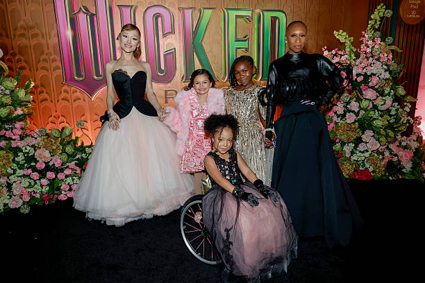 Ariana Grande, Scarlett Spears, Karis Musongole, Cesily Collette Taylor and Cynthia Erivo attend as Universal Pictures proudly presents the WICKED FOR GOOD US Premiere on November 17, 2025 in New York City. — frame 40/124 (612×408)
