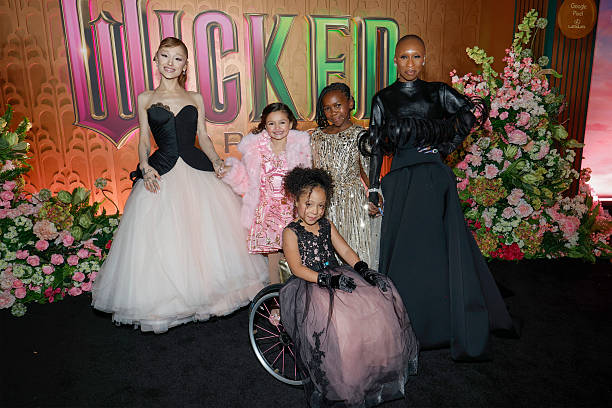 Ariana Grande, Scarlett Spears, Karis Musongole, Cesily Collette Taylor and Cynthia Erivo attend as Universal Pictures proudly presents the WICKED FOR GOOD US Premiere on November 17, 2025 in New York City. — frame 42/124 (612×408)