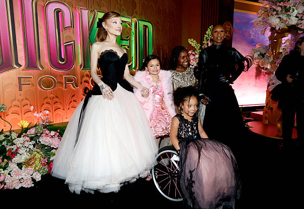 Ariana Grande, Scarlett Spears, Karis Musongole, Cesily Collette Taylor and Cynthia Erivo attend as Universal Pictures proudly presents the WICKED FOR GOOD US Premiere on November 17, 2025 in New York City. — frame 43/124 (612×422)