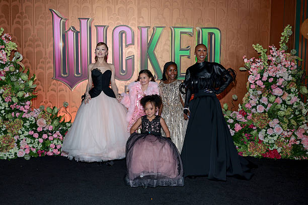 Ariana Grande, Scarlett Spears, Karis Musongole, Cesily Collette Taylor and Cynthia Erivo attend as Universal Pictures proudly presents the WICKED FOR GOOD US Premiere on November 17, 2025 in New York City. — frame 81/124 (612×408)