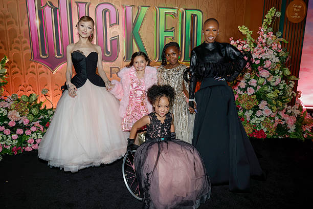 Ariana Grande, Scarlett Spears, Karis Musongole, Cesily Collette Taylor and Cynthia Erivo attend as Universal Pictures proudly presents the WICKED FOR GOOD US Premiere on November 17, 2025 in New York City. — frame 105/124 (612×408)