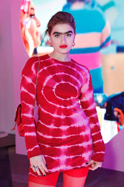 Sophia Hadjipanteli attends the VIP launch of Ariana Grande's 'Thank U, Next' fragrance in Shoreditch on September 27, 2