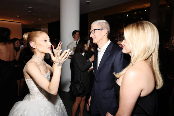 Ariana Grande, Tim Cook, and Reese Witherspoon attend the WSJ. Magazine 2024 Innovator Awards on October 29, 2024 in New York City. — frame 22/28 (612×408)