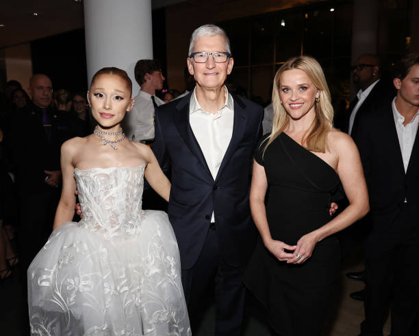 Ariana Grande, Tim Cook, and Reese Witherspoon attend the WSJ. Magazine 2024 Innovator Awards on October 29, 2024 in New York City. — frame 24/28 (612×490)