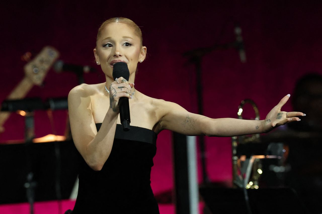Ariana Grande Unveils Emporio Armani Look at CinemaCon