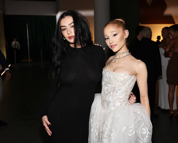 Charli xcx and Ariana Grande attend the WSJ. Magazine 2024 Innovator Awards on October 29, 2024 in New York City