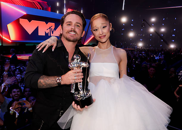Christian Breslauer, Ariana Grande at the MTV Video Music Awards 2025 held at UBS Arena on September 07, 2025 in New York, New York. — frame 42/100 (612×437)
