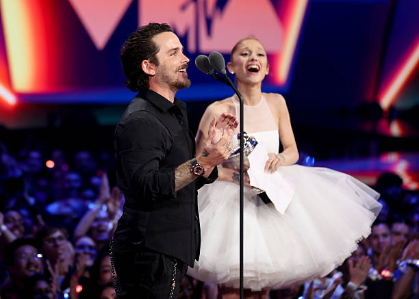 Christian Breslauer, Ariana Grande at the MTV Video Music Awards 2025 held at UBS Arena on September 07, 2025 in New York, New York. — frame 28/100 (612×437)