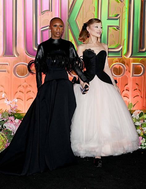 Cynthia Erivo and Ariana Grande at the "Wicked: For Good" New York Premiere held at Lincoln Center for the Performing Arts on November 17, 2025 in New York, New York. — frame 59/83 (473×612)