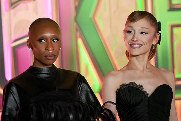 Cynthia Erivo and Ariana Grande at the "Wicked: For Good" New York Premiere held at Lincoln Center for the Performing Arts on November 17, 2025 in New York, New York. — frame 69/83 (612×409)