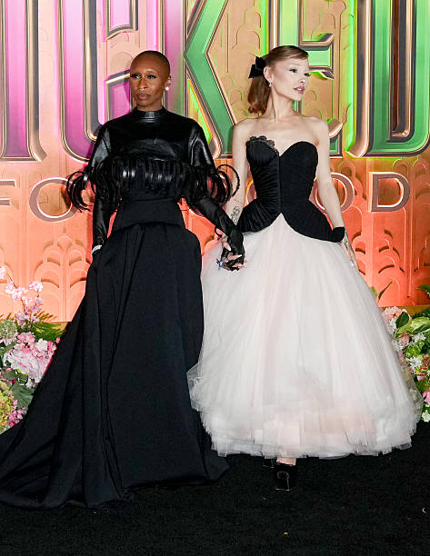 Cynthia Erivo and Ariana Grande at the "Wicked: For Good" New York Premiere held at Lincoln Center for the Performing Arts on November 17, 2025 in New York, New York. — frame 71/83 (473×612)