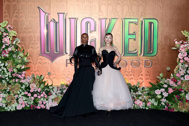 Cynthia Erivo and Ariana Grande attend as Universal Pictures proudly presents the WICKED FOR GOOD US Premiere on Novembe