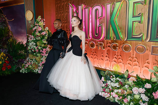 Cynthia Erivo and Ariana Grande attend as Universal Pictures proudly presents the WICKED FOR GOOD US Premiere on Novembe