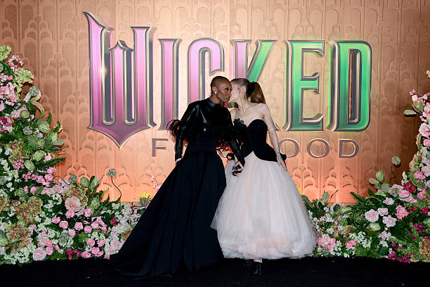 Cynthia Erivo and Ariana Grande attend as Universal Pictures proudly presents the WICKED FOR GOOD US Premiere on Novembe