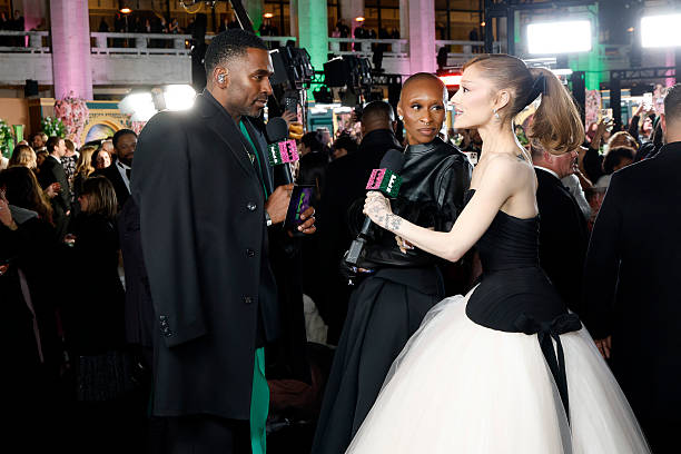 Cynthia Erivo and Ariana Grande attend as Universal Pictures proudly presents the WICKED FOR GOOD US Premiere on November 17, 2025 in New York City. — frame 28/124 (612×408)