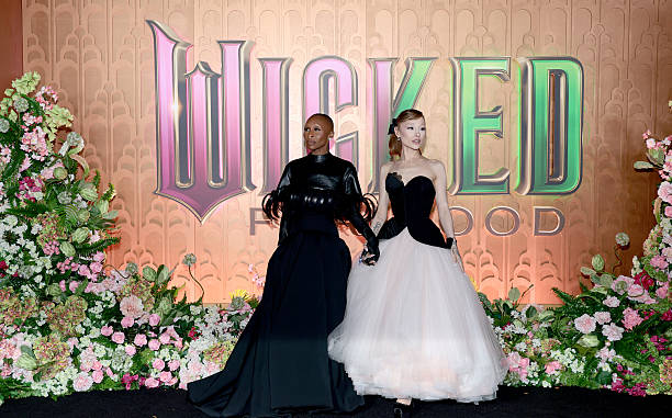 Cynthia Erivo and Ariana Grande attend as Universal Pictures proudly presents the WICKED FOR GOOD US Premiere on Novembe