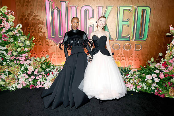 Cynthia Erivo and Ariana Grande attend as Universal Pictures proudly presents the WICKED FOR GOOD US Premiere on Novembe