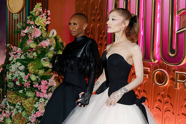 Cynthia Erivo and Ariana Grande attend as Universal Pictures proudly presents the WICKED FOR GOOD US Premiere on Novembe