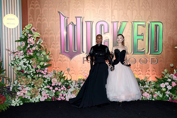 Cynthia Erivo and Ariana Grande attend as Universal Pictures proudly presents the WICKED FOR GOOD US Premiere on Novembe