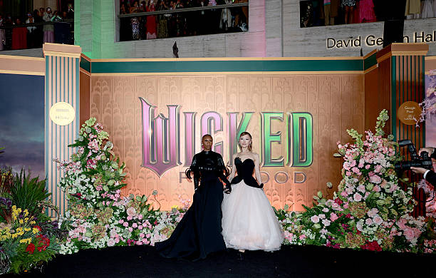 Cynthia Erivo and Ariana Grande attend as Universal Pictures proudly presents the WICKED FOR GOOD US Premiere on Novembe