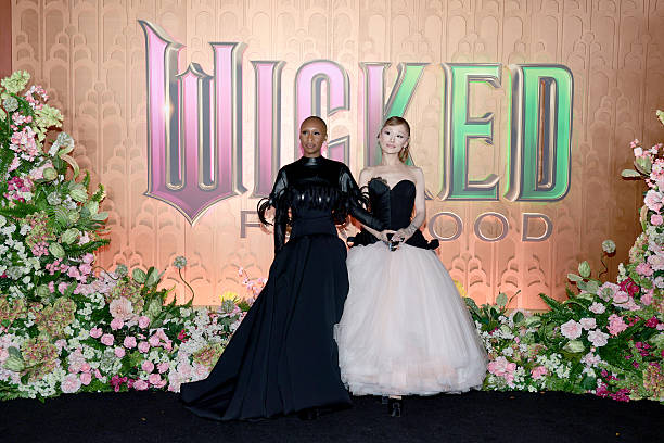 Cynthia Erivo and Ariana Grande attend as Universal Pictures proudly presents the WICKED FOR GOOD US Premiere on Novembe
