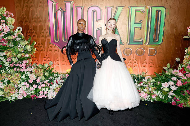 Cynthia Erivo and Ariana Grande attend as Universal Pictures proudly presents the WICKED FOR GOOD US Premiere on November 17, 2025 in New York City. (612×408)