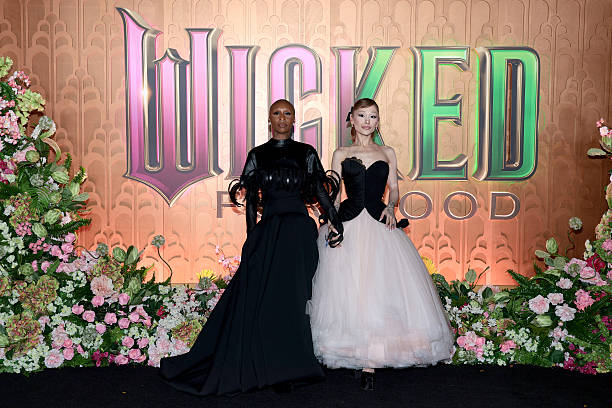 Cynthia Erivo and Ariana Grande attend as Universal Pictures proudly presents the WICKED FOR GOOD US Premiere on Novembe