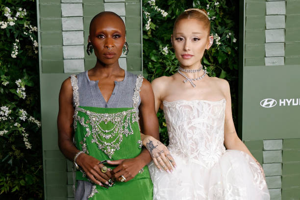 Cynthia Erivo and Ariana Grande attend the 2024 WSJ Magazines Innovator Awards at Museum of Modern Art on October 29, 2024 in New York City. (612×408)