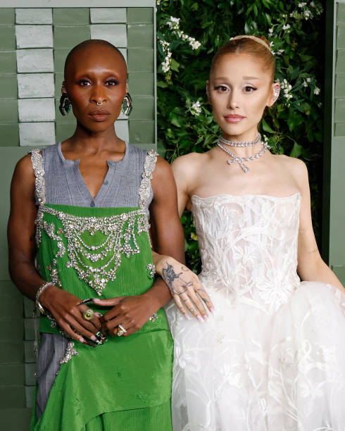 Cynthia Erivo and Ariana Grande attend the 2024 WSJ Magazines Innovator Awards at Museum of Modern Art on October 29, 20