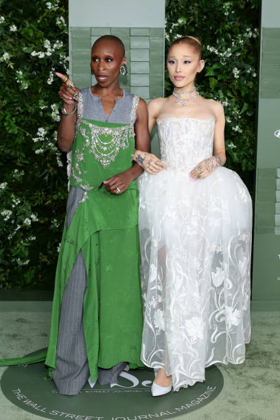 Cynthia Erivo and Ariana Grande attend the WSJ. Magazine 2024 Innovator Awards on October 29, 2024 in New York City