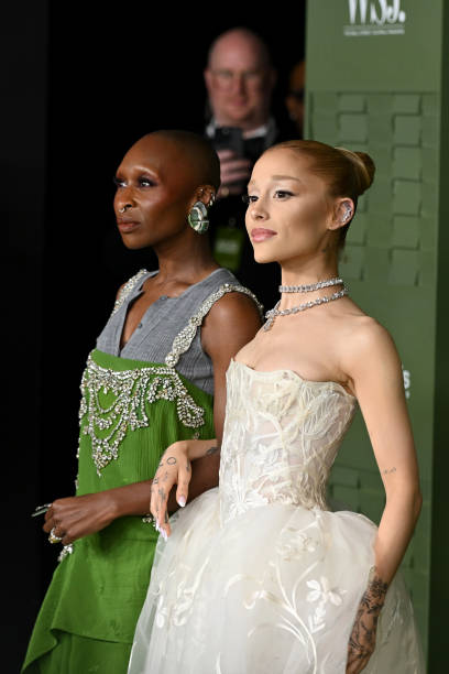 Cynthia Erivo and Ariana Grande attend the WSJ. Magazine 2024 Innovator Awards on October 29, 2024 in New York City