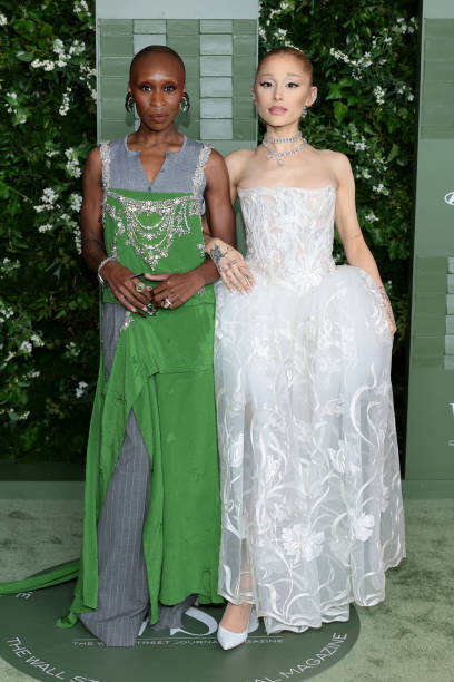 Cynthia Erivo and Ariana Grande attend the WSJ. Magazine 2024 Innovator Awards on October 29, 2024 in New York City